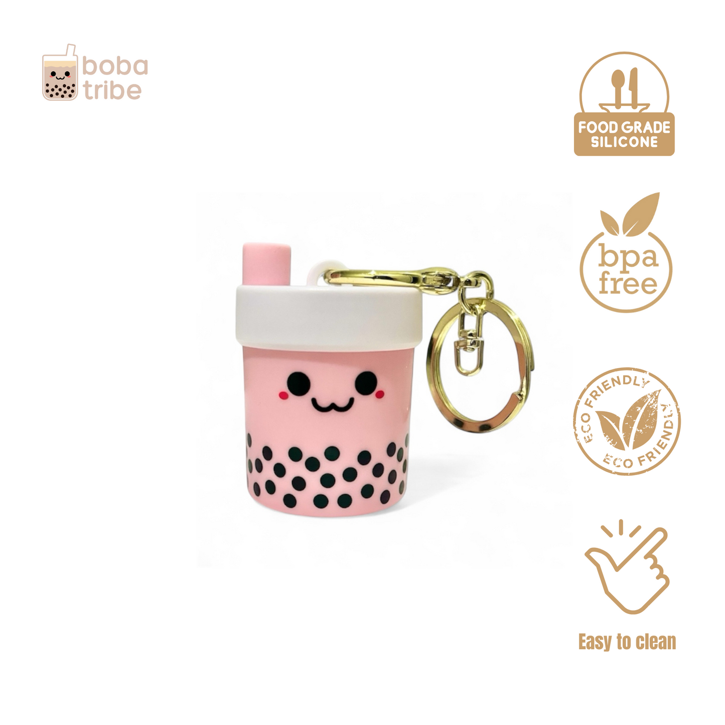 Boba Straw Keyring Set