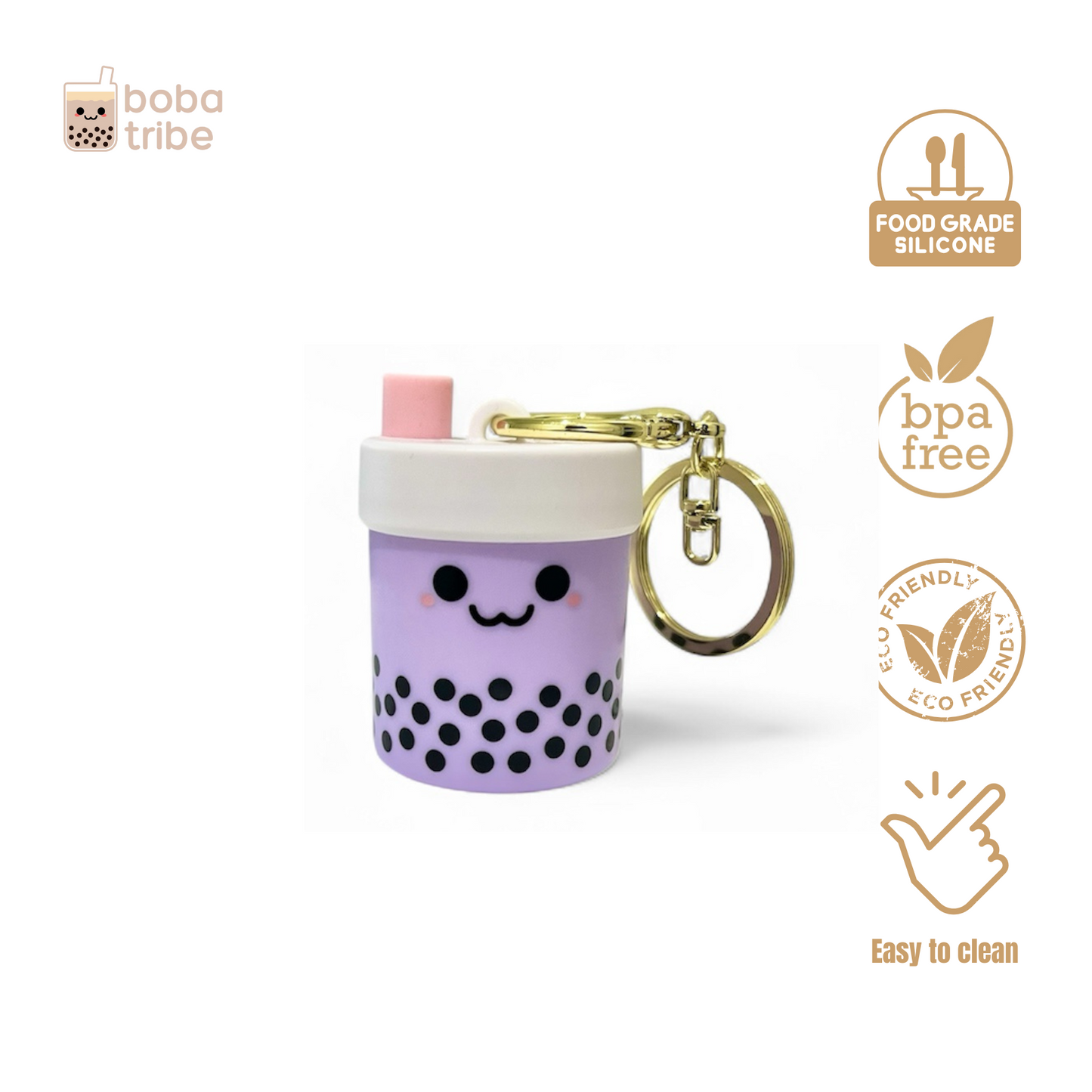 Boba Straw Keyring Set