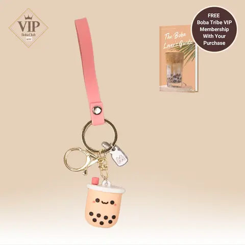 Boba Milk Tea Keyring